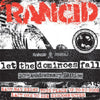 the album cover for Rancid - Let the Dominoes Fall