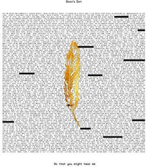 the album cover for Bear's Den - So That You Might Hear Me [LP]