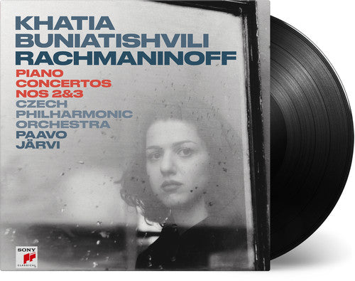 the album cover for Khatia Buniatishvili / Rachmaninoff - Piano Concertos Nos 2 & 3 [180 Gram]