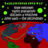 the album cover for Balkans-Pedro Four-Way - Balkans-Pedro Four-Way [RSD 2017]