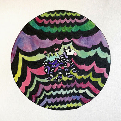 the album cover for Angelo De Augustine - Swim Inside The Moon