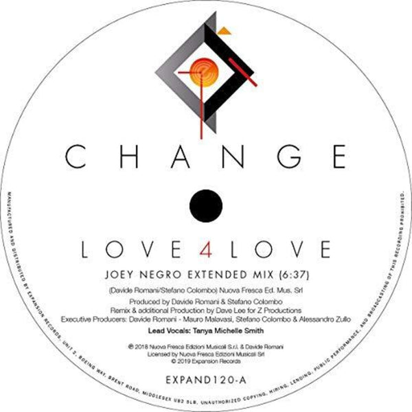 the album cover for Change - Love 4 Love (Joey Negro Extended Mix)