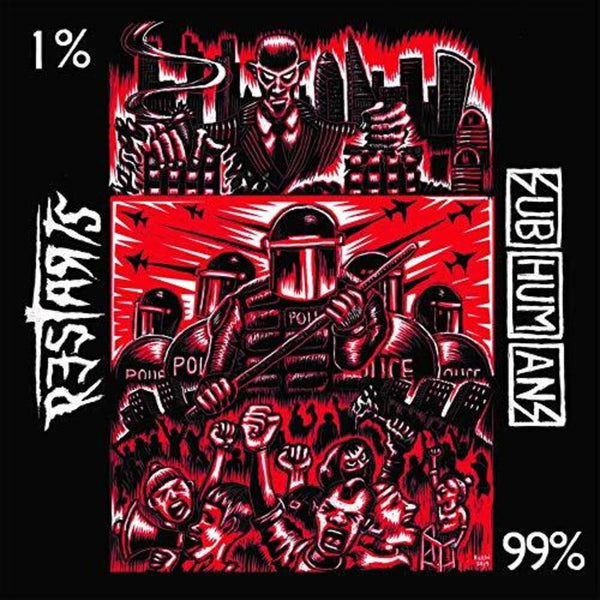 the album cover for Subhumans / Restarts - Split