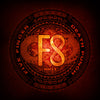 the album cover for Five Finger Death Punch - F8 [Colored Vinyl] (Gate)