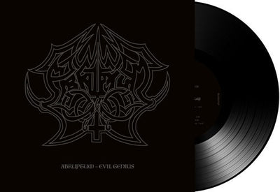 the album cover for Abruptum - Evil Genius
