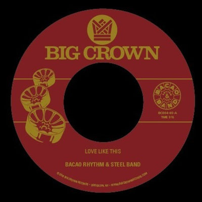 the album cover for Bacao Rhythm & Steel Band - Love Like This / Was Dog A Doughnut