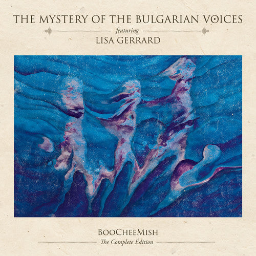 the album cover for Mystery Of The Bulgarian Voices Feat Lisa Gerrard - Boocheemish (Blue) [Limited Edition] [180 Gram] (Box)