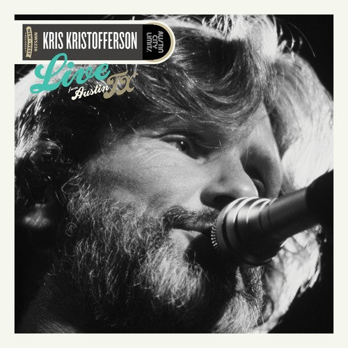 the album cover for Kris Kristofferson - Live From Austin, TX [LP]