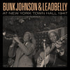 the album cover for Bunk Johnson & Lead Belly - Bunk Johnson & Leadbelly At New York Town Hall [LP]