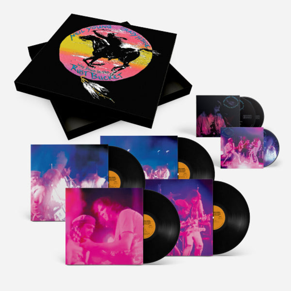 the album cover for Neil Young with Crazy Horse - Way Down In The Rust Bucket [Deluxe Box Set]