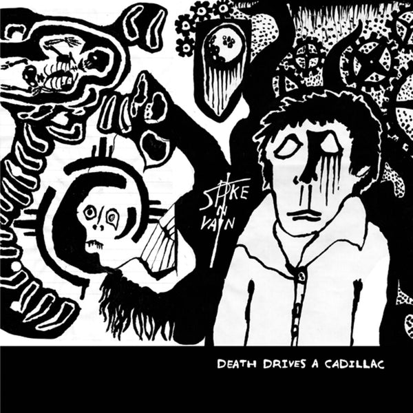 the album cover for Spike In Vain - Death Drives A Cadillac