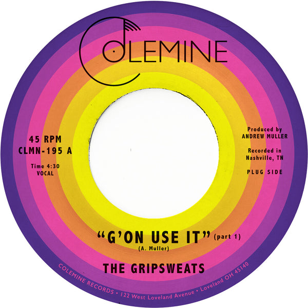 the album cover for Gripsweats - G'on Use It