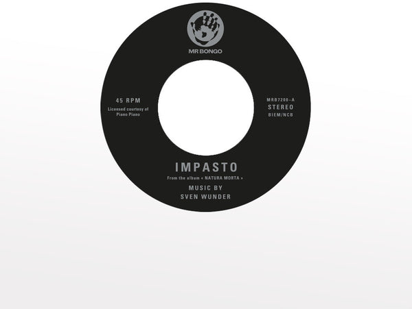 the album cover for Sven Wunder - Impasto / Prussian Blue