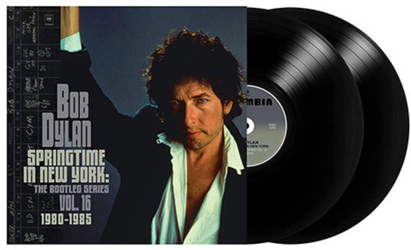 the album cover for Bob Dylan - Springtime In New York: The Bootleg Series Vol. 16 (1980-1985) [2LP]