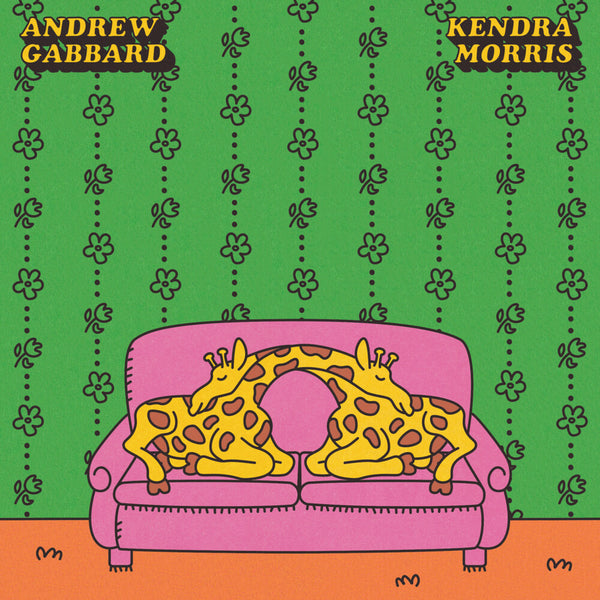 the album cover for Andrew Gabbard  / Morris,Kendra - Don't Talk (Put Your Head On My Shoulder) (Pink)