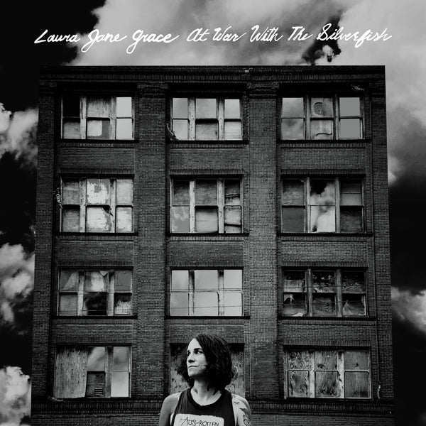 the album cover for Laura Grace  Jane - At War With The Silverfish (Crystal Clear Vinyl)