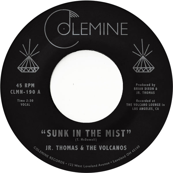 the album cover for Jr. Thomas & The Volcanos - Sunk In The Mist