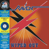 the album cover for Raven - Wiped Out (Marble Red & Blue) (Blue) [Colored Vinyl] (Red)