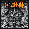 the album cover for Def Leppard - Diamond Star Halos [Indie Exclusive Limited Edition Clear 2LP]