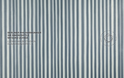 the album cover for Beethoven / Berliner Philharmoniker / Uchida - Klavierkonzerte 1-5 (Box)