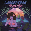 the album cover for Hollie Cook - Happy Hour [Indie Exclusive Limited Edition Peak Orchid & Tangerine LP]