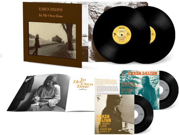 the album cover for Karen Dalton - In My Own Time: 50th Anniversary Standard Deluxe [2LP+2 7in]