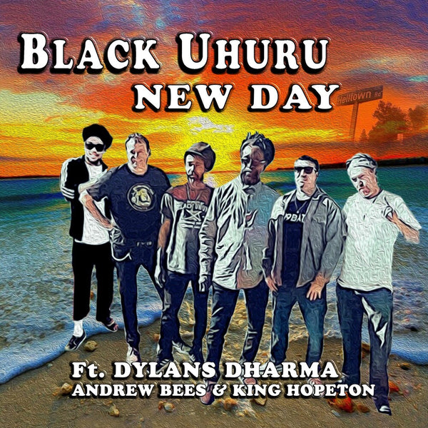 the album cover for Black Uhuru - New Day [Indie Exclusive Limited Edition Opaque Orange LP]
