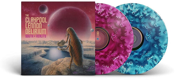 the album cover for The Claypool Lennon Delirium - South Of Reality [Cloudy Blue/Purple 2 LP] [Amethyst Edition]