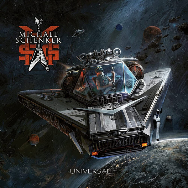 the album cover for Michael Schenker Group - Universal [Limited Edition Blue/White/Black Marbled LP]