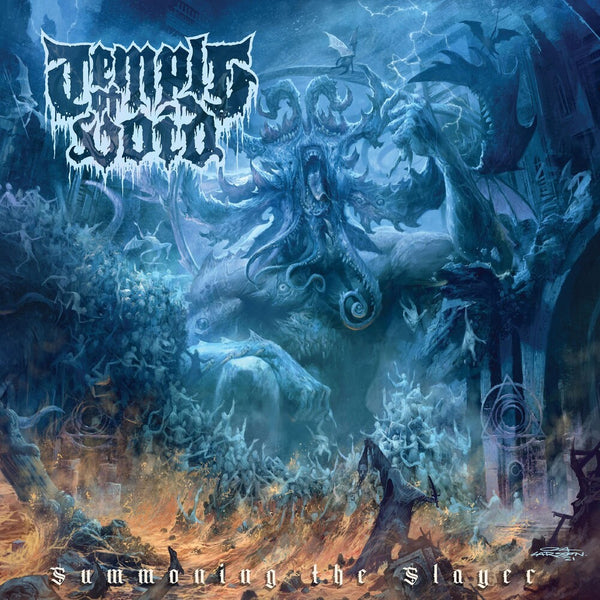 the album cover for Temple Of Void - Summoning The Slayer