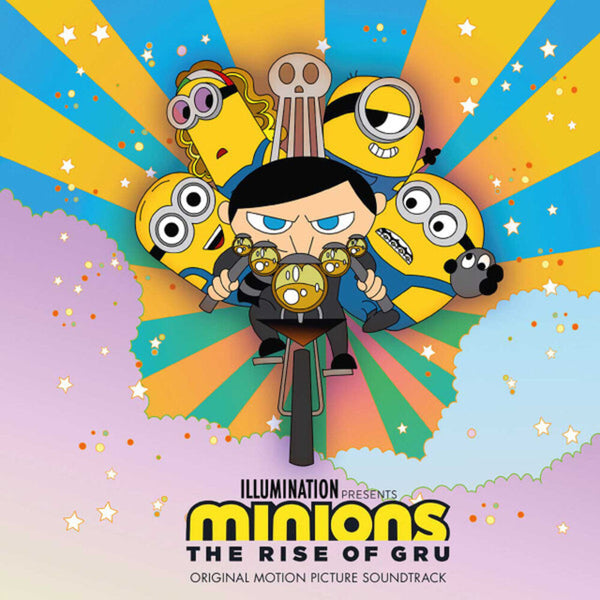 the album cover for Minions: The Rise Of Gru / Various (Wm) (Colv) - Minions: The Rise Of Gru / Various [Colored Vinyl] (Ylw)