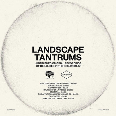 the album cover for The Mars Volta - Landscape Tantrums: Unfinished Original Recordings Of De-Loused In The Comatorium - Clear Vinyl