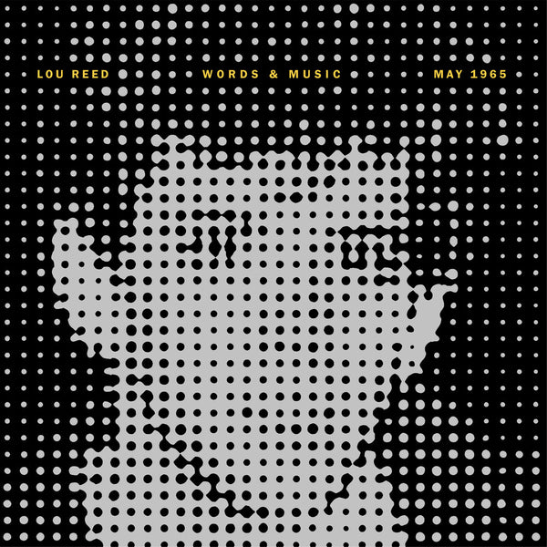 the album cover for Lou Reed - Words & Music, May 1965 - Yellow