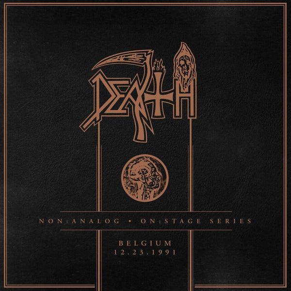 the album cover for Death - Non:Analog - On:Stage Series - Belgium 12-23-1991 [LP]