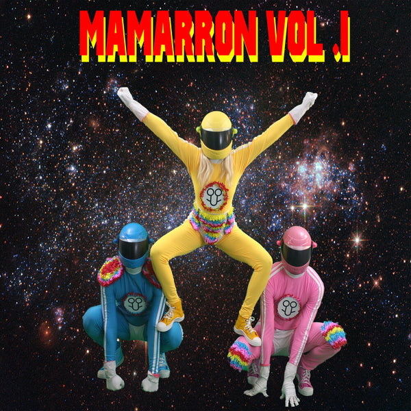 the album cover for Los Cotopla Boyz - Mamarron Vol. 1 (Remastered) [Blue Yellow & Dark Pink LP]
