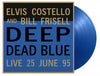 the album cover for Elvis Costello  / Frisell,Bill - Deep Dead Blue Live (Blue) [Colored Vinyl] [Limited Edition] [180 Gram]