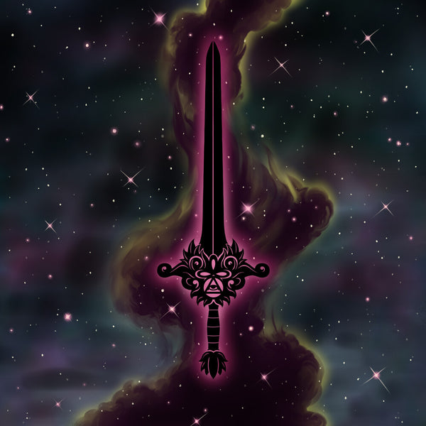 the album cover for Magic Sword - Awakening - Galaxy Swirl