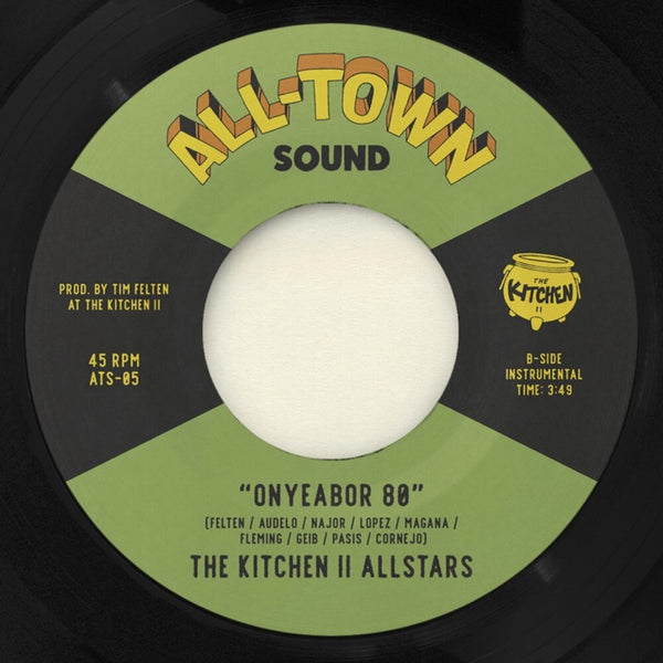 the album cover for Kitchen Ii Allstars - Bongo Grove / Onyeabor 80