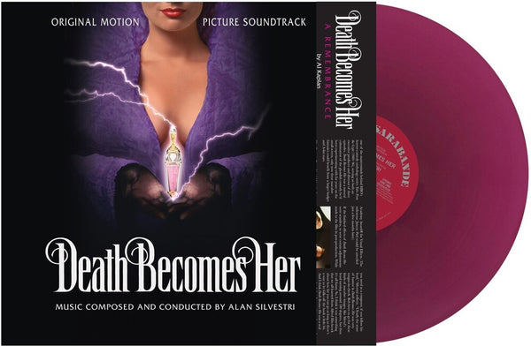 the album cover for Alan Silvestri - Death Becomes Her (Original Motion Picture Soundtrack) [RSD Black Friday 2023]