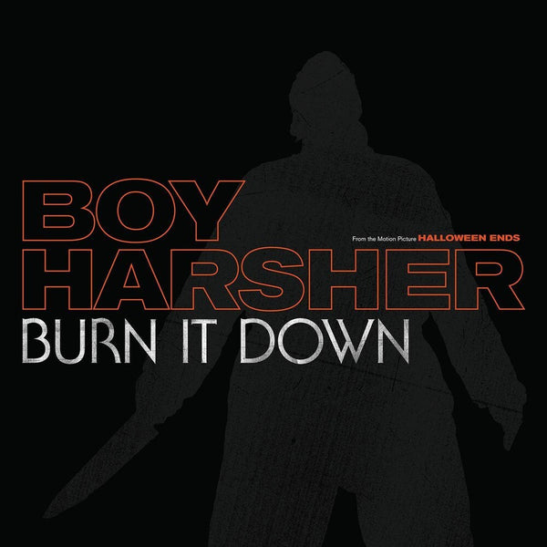 the album cover for Boy Harsher - Burn It Down EP [Pumpkin Orange Vinyl]