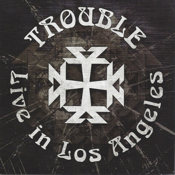 the album cover for Trouble - Live In Los Angeles