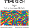 the album cover for Los Angeles Philharmonic, Susanna Mälkki - Steve Reich: Runner / Music for Ensemble & Orchestra [LP]