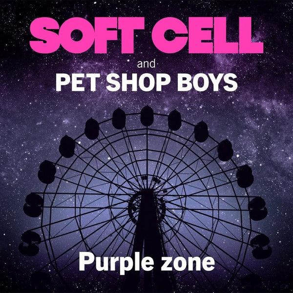 the album cover for Soft Cell & Pet Shop Boys - Purple Zone