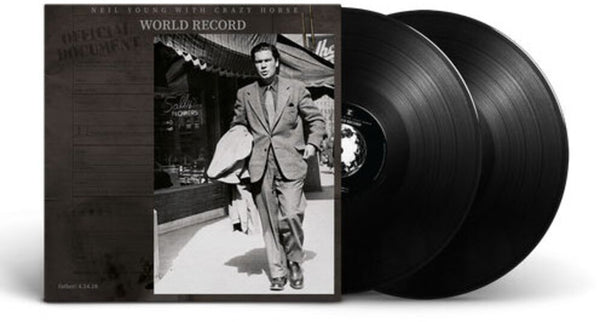 the album cover for Neil Young with Crazy Horse - World Record [2LP]