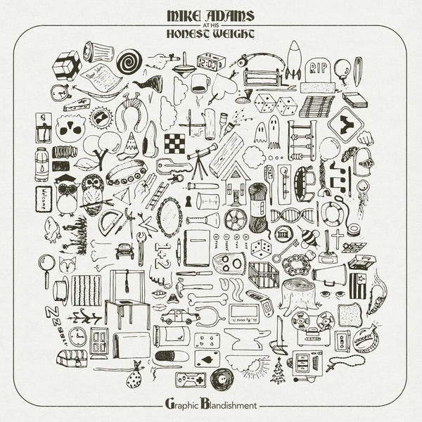 the album cover for Mike Adams at His Honest Weight - Graphic Blandishment