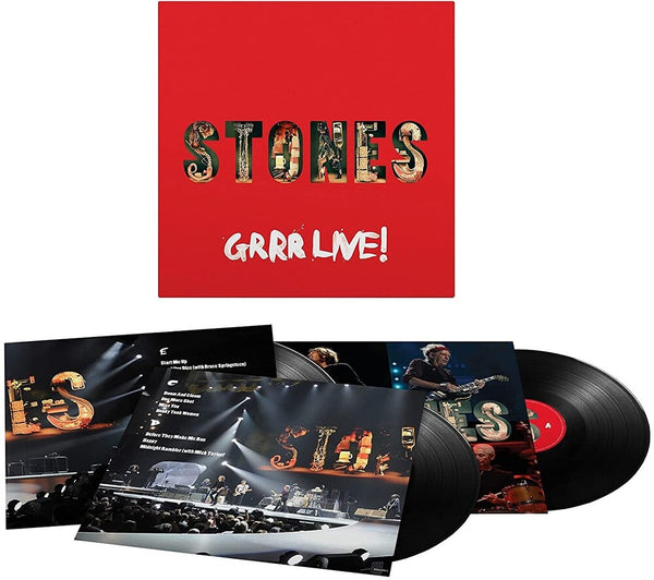 the album cover for The Rolling Stones - GRRR Live! [3 LP]