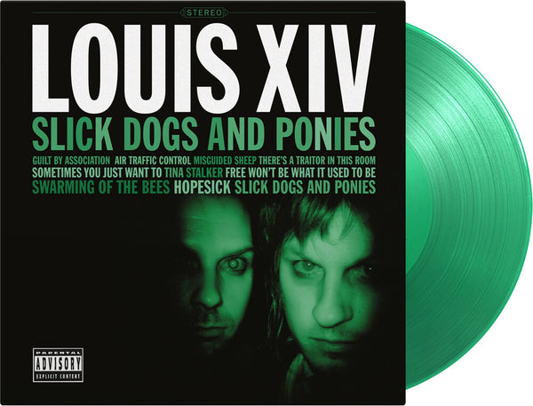 the album cover for Louis Xiv - Slick Dogs & Ponies [Colored Vinyl] (Grn) [Limited Edition] [180 Gram] (Hol)