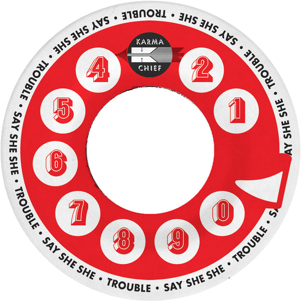 the album cover for Say She She - Trouble / In My Head