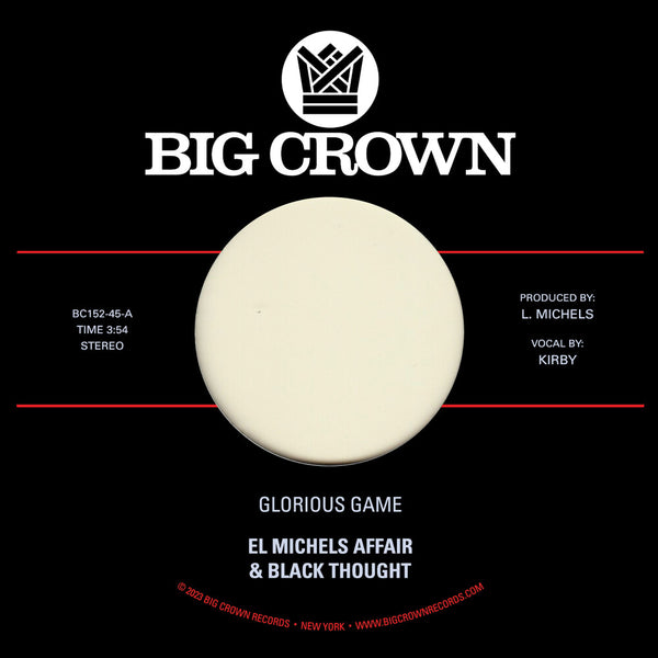 the album cover for El Michels Affair & Black Thought - Glorious Game B/W Grateful