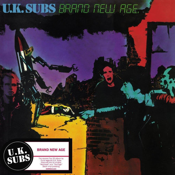 the album cover for Uk Subs - Brand New Age (Blk) (Ofgv) (Uk)